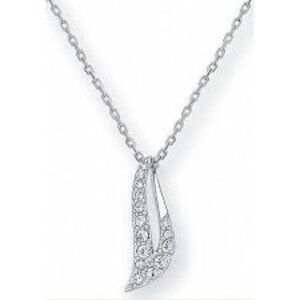 Swarovski Crystal Silver Swoop Pendant